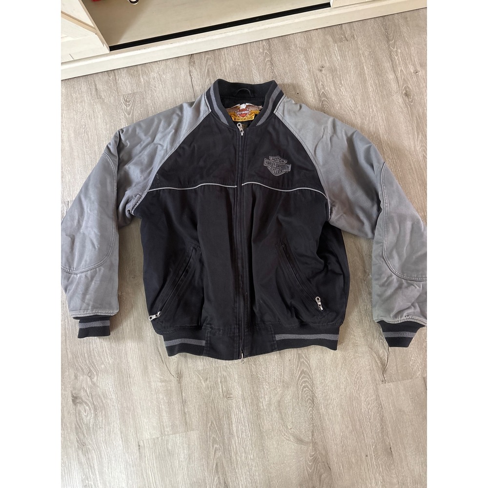 Vintage Harley Davidson motorcycle  bomber jacket size large